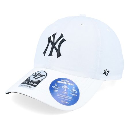 47 Brand - MLB White unconstructed Czapka Z Daszkiem - New York Yankees MLB 47 Clean Up Cap White Dad Cap @ Hatstore