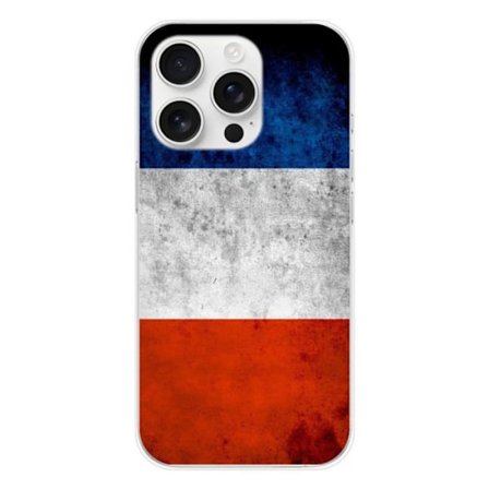 Siliconfodral - Kompatibel med Apple iPhone 16 Pro - design med Frankrikes flagga