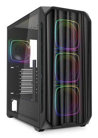 Sharkoon Ak5M Rgb Midi Tower Black