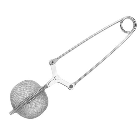 Rostfritt stål handtag teboll, septum te filter, te läcka, dressing boll handtag 4,5 cm