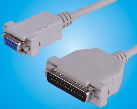 MicroConnect Serial Cable DB9-DB25 1,8m TT