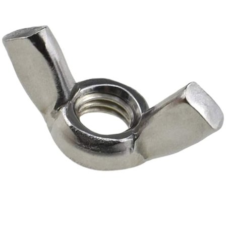 M8 rostfria vingmuttrar (5-pack) för bultar och fästelement - Högkvalitativa fästelement ISO965 DIN315-certifierad standard