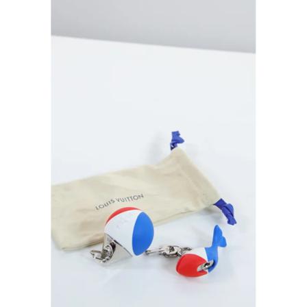 Louis Vuitton Vintage Pre-owned Polyester ngleholdere Blå, unisex Vintage Accessories, Størrelse: ONE Size