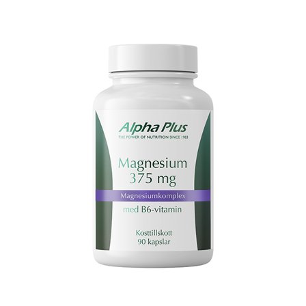 Alpha Plus Magnesium 375 mg 90 kapslar