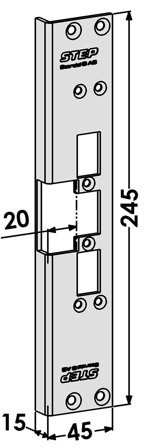 STEP ST6556 Stolpe til STEP 60 Silent 20 mm, Alarm & sikkerhet