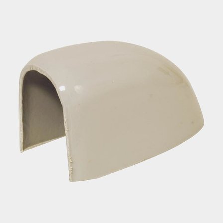 Ändstycke grå plast för radiell40 fenderlist