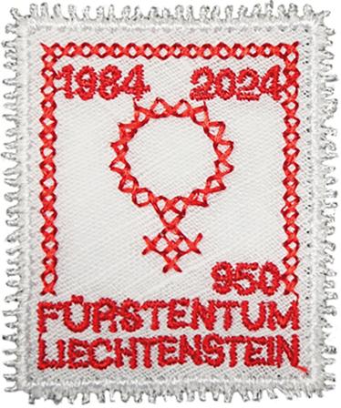 Liechtenstein - 40 år med kvinders stemmeret - Postfrisk broderet frimærke