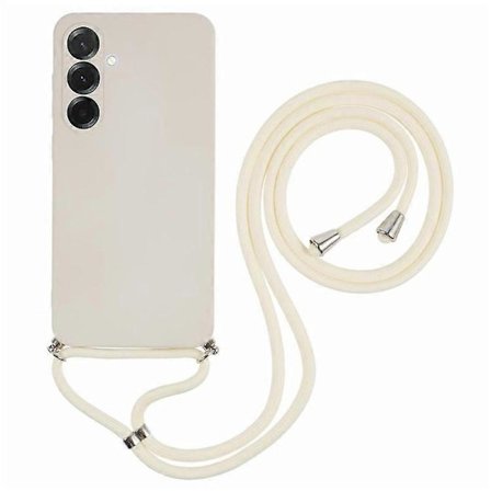 Kompatibel med Samsung Galaxy A36 5G Cover Fleksibel TPU Fiberforing Anti-chok Crossbody Telefon Cover