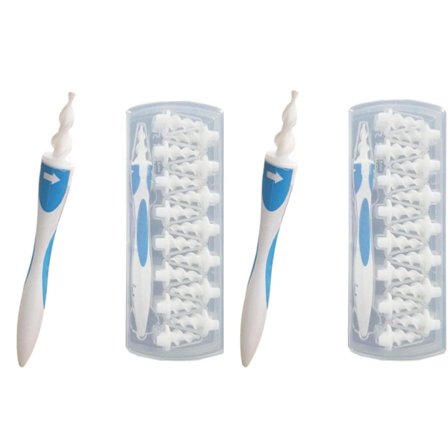 2 pakkausta Korvavahanpuhdistusaine 16 kärjellä