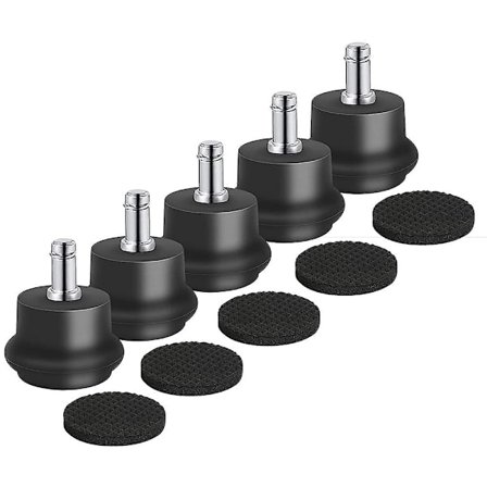 5 st Glidar Ersättningskontorsstol eller Pallar Swivel Caster Wheels till Fast Stationära Hjul, Av