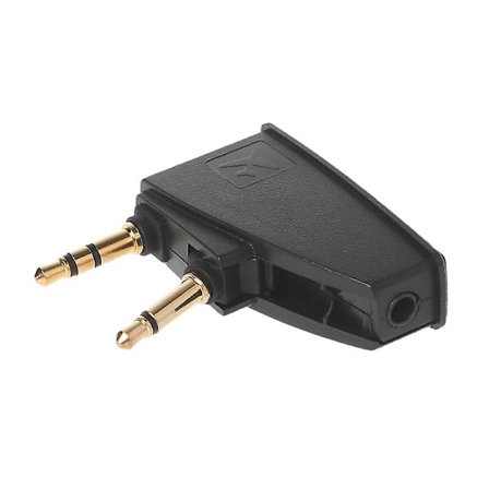 Fly Airplane Airline Stereo 3.5mm Adapter til Bose 700 QC45 QC35 QC3 QC25 QC20 QC2 QC15 OE2 OE2I AE2 AE2I AE2W Hovedtelefoner