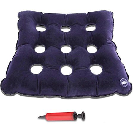 Luft Oppustelig Siddepude, Vaffelpude Trykaflastning Med Luftpumpe, 19 tommer_Super Gave