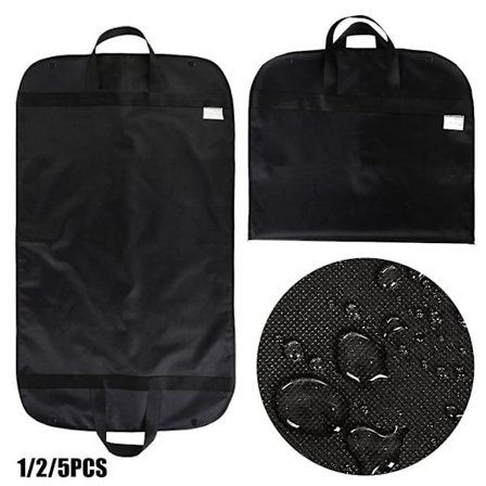 Sort Dragtpose Garderobepose Dæksel Ikke-vævet Vandafvisende Stof Kjole Opbevaring Dragtpose Bryllup Rejse Tøj Støv Dækker Beskytter
