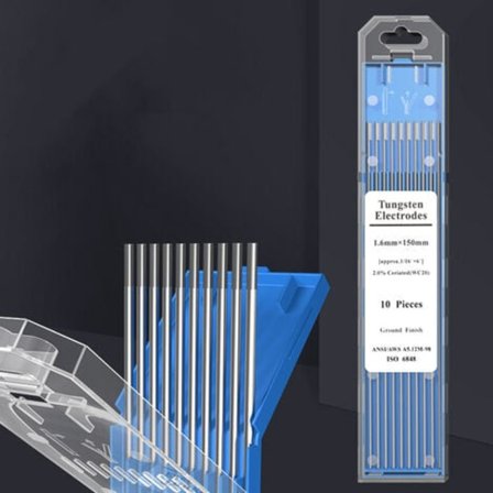 Wolfram nål og wolfram stang elektrode til lysbuesvejsning maskine, (sort nål*grå hoved 1.6*15010stk/boks)