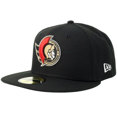 New Era - NHL Schwarz fitted Cap - Ottawa Senators 59FIFTY Black Fitted @ Hatstore