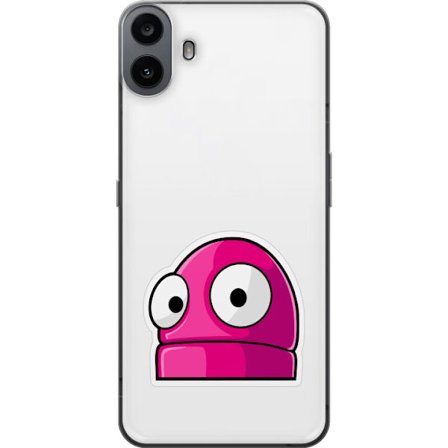 Kompatibel Mobilcover til Nothing Nothing CMF Phone 1 Rosa tegneseriefigur med store øjne i legende og humoristisk stil