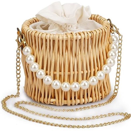 Strandväska, Halmväska för kvinnor Halmväska Rottingväska Korg Handväskor