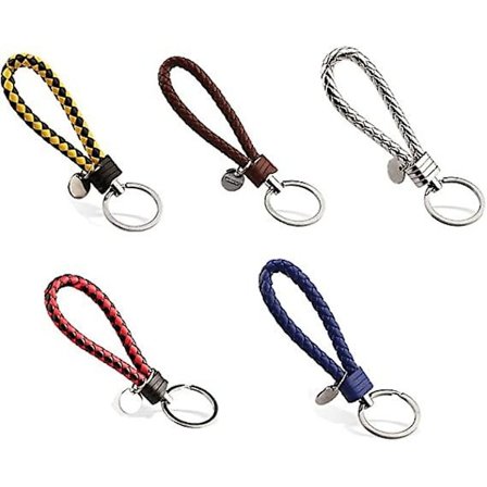 5 kpl avaimenperä punottua nahkaa avaimenperä kaikkiin autoihin avaimenperä miehille avaimenperät naisille avaimenperä