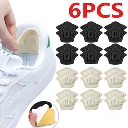 Insoles Patch Heel Pads For Sport Shoes Adjustable Size Antiwear Feet Pad Cushion Insert Insole Heel Protector Back Sticker 6pcs