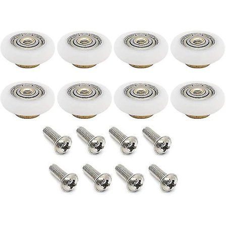 8 Pcs/set Shower Door Rollers Runners Wheels Replacement Part Bathroom Glass Door Runner Sliding Shower Door Roller Wheel