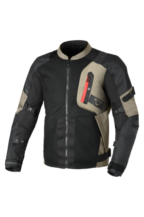 Chaqueta de Moto Macna Raddic Negro/Taupe M