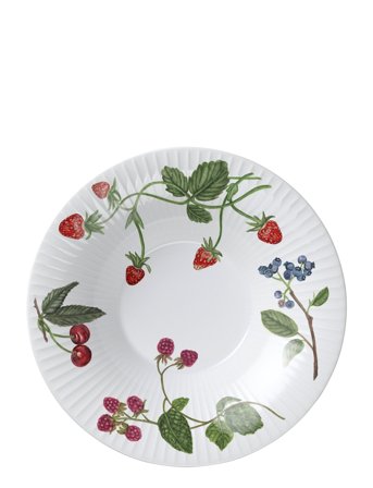 Hammershøi Summer Dyb Tallerken Ø21 Cm Sommerbær White Kähler