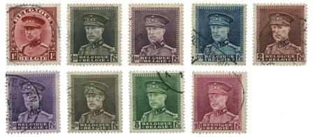 Belgien 1931 - OBP 317-24 - Stemplet