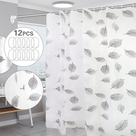 Duschdraperi Badrumsdraperi Duschdraperi Blad Toalettgardin