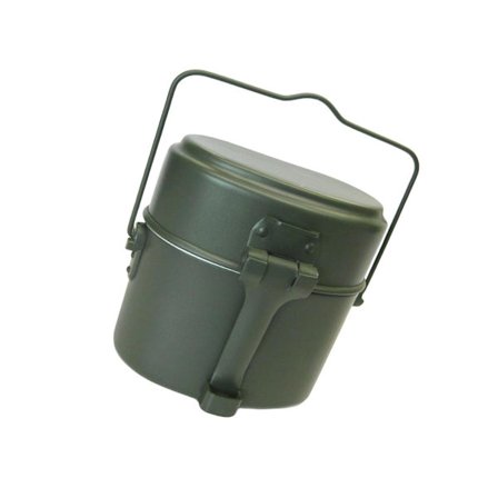 3 st/set aluminiumkastrull och stekpanna för campingpicknick