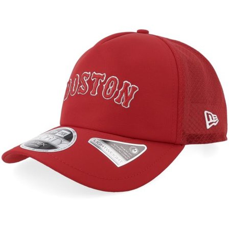 New Era - MLB Röd trucker Keps - Boston Red Sox 9FORTY Mesh Apex A-Frame Trucker @ Hatstore