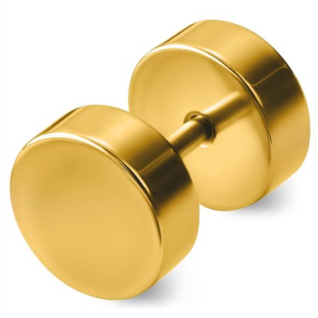 8mm Gouden Oorbel voor mannen - Stud Oorbellen