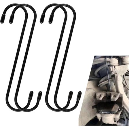 4 KPL Jarrusatulan Ripustimet, Kestävät Jarrusatulan Koukut Ripustustyökalut Autoille, Kuorma-autoille (Musta/4 KPL)