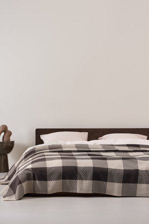 Jotex - Sengeteppe Brun/beige - HAKO - Kjøp Sengetepper hos Jotex