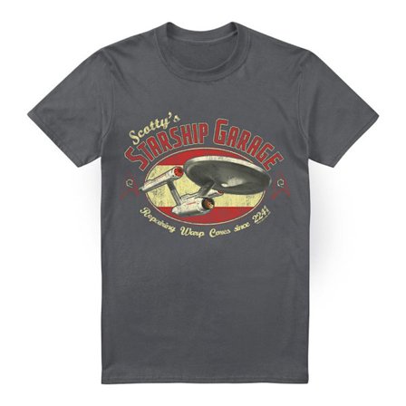 Star Trek Herr Scotty ́s Garage T-Shirt S Gråmelerad