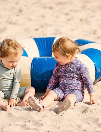 Color Kids Baby Suit L/S, Aop - Green - 98