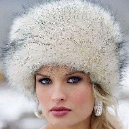 Kvinder Fluffy Faux Fur Russisk Hat Dame Dick Fluffy Skihatte Vinter