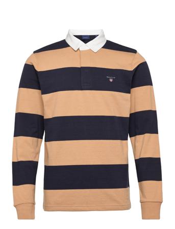 Barstripe Heavy Rugger Polos Long-sleeved Multi/mønstret GANT