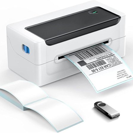 Etikettprinter, 4x6 skrivebordsetikett strekkodeprinter med