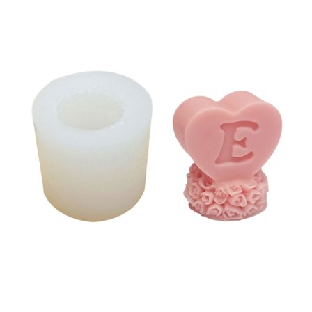 3D Kærlighed Silikoneform Valentinsdag Lysform Håndlavet Chokolade Sæbeform