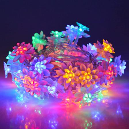 Stringlampa Batteridriven 6m 40 Led Lotus Fairy Lampa, 8-läges T