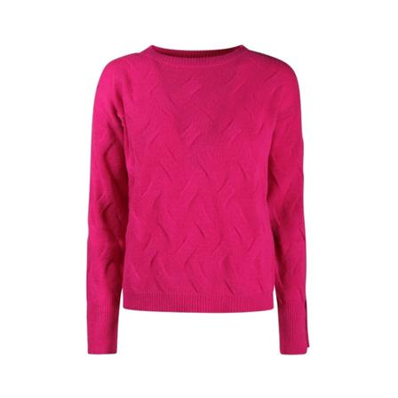 Marella Round-neck Strik Pink, Dame Striktrøjer