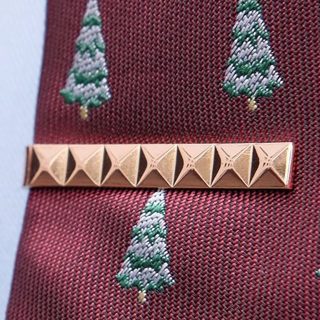 Copper Detail Tie Bar for Men - Tie clips for skinny ties