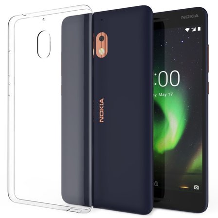 Nokia 2.1 Kuori läpinäkyvää kumia