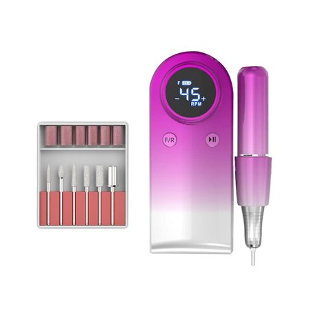 Elektrisk negleboremaskine til akrylgel negle manicure pedicure polering formværktøjer til hjem salon os