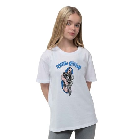 Billie Eilish Barn/Barn Bling Glitter Bomull T-shirt 9-10