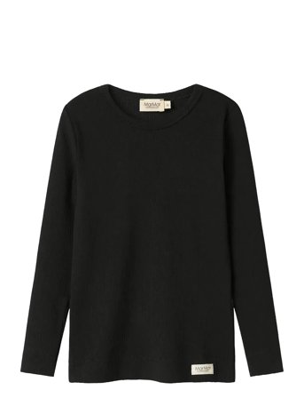 MarMar Copenhagen Plain Tee Ls - Black - 110