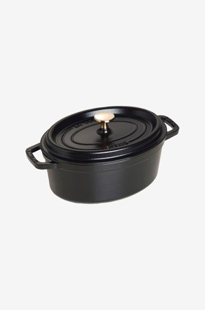 Staub - Pata La Cocotte, soikea, 23 cm, 2,35 l - Musta - Padat & kattilat - - Homeroom