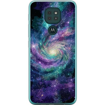 Yhteensopiva Puhelinkuori Motorola Moto G9 Play Koristeellinen itämainen lyhty, jossa puolikuu ja tähdet lämpimässä kullanhohtoisessa yöympäris