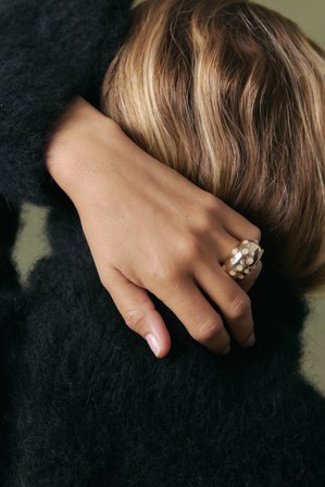 NA-KD - Detaljert ring - Smykker - Gold - XS / S