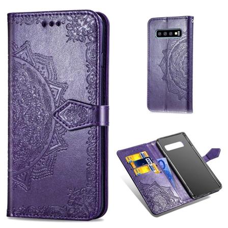 Mandala Samsung Galaxy S10 Plus kotelot - Violetti Purple